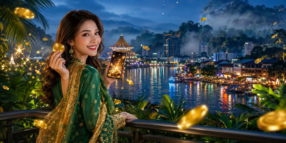 Aplikasi kasino mudah alih semasa perayaan Hari Raya di Kuching