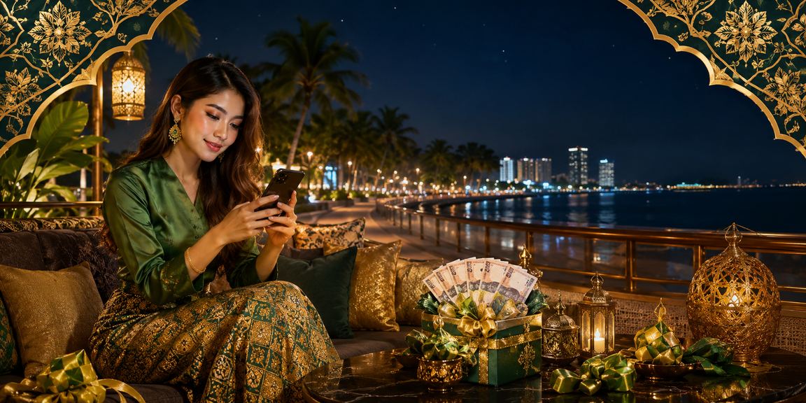 Kasino mudah alih Penang dengan motif batik tradisional Malaysia